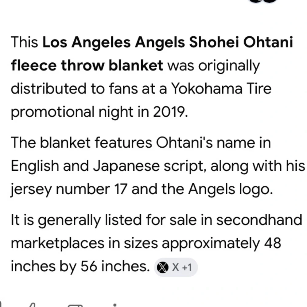 MLB Shohei Ohtani Red White Blue Throw Blanket